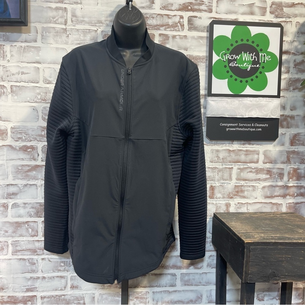 Under Armour Men's Black Bomber Jacket medium